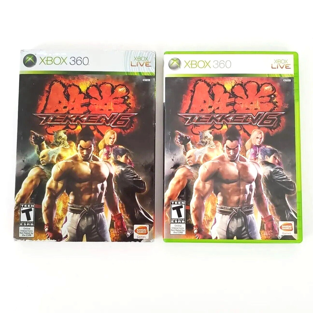 Tekken 6 (Microsoft Xbox 360, 2009) Video Game Complete Manual Slip Cover Tested